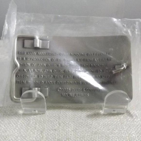 John Deere THE FURROW Magazine NOS Belt Buckle - Picture 5 of 9